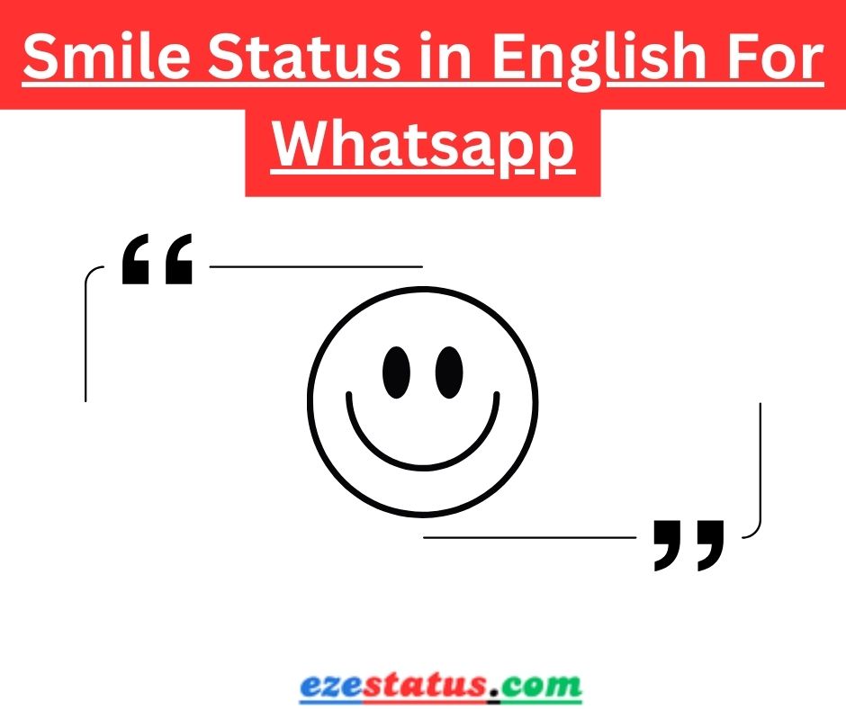 Smile Status in English For Whatsapp
