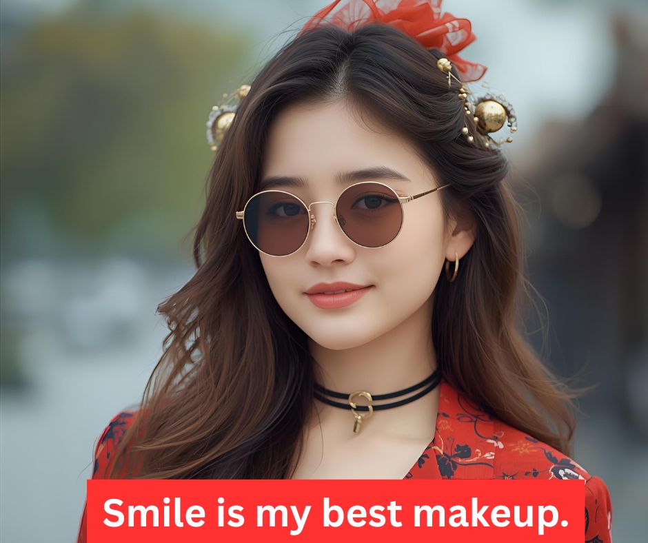 Smile is my best makeup.