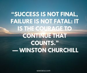 Winston Churchill Motivatioal Status